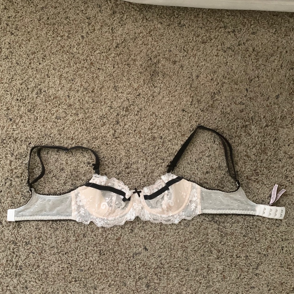 white lace bralette